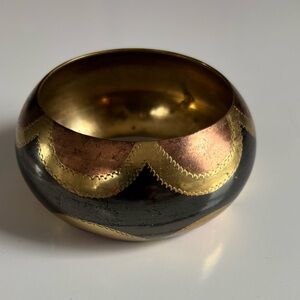 Gold and Black Decorative Bowl